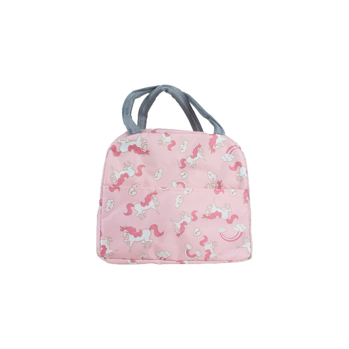 Insulated Lunch Bag with Padded Liner (Pink)