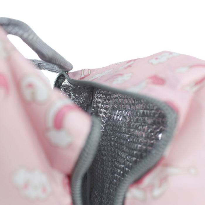 Insulated Lunch Bag with Padded Liner (Pink)