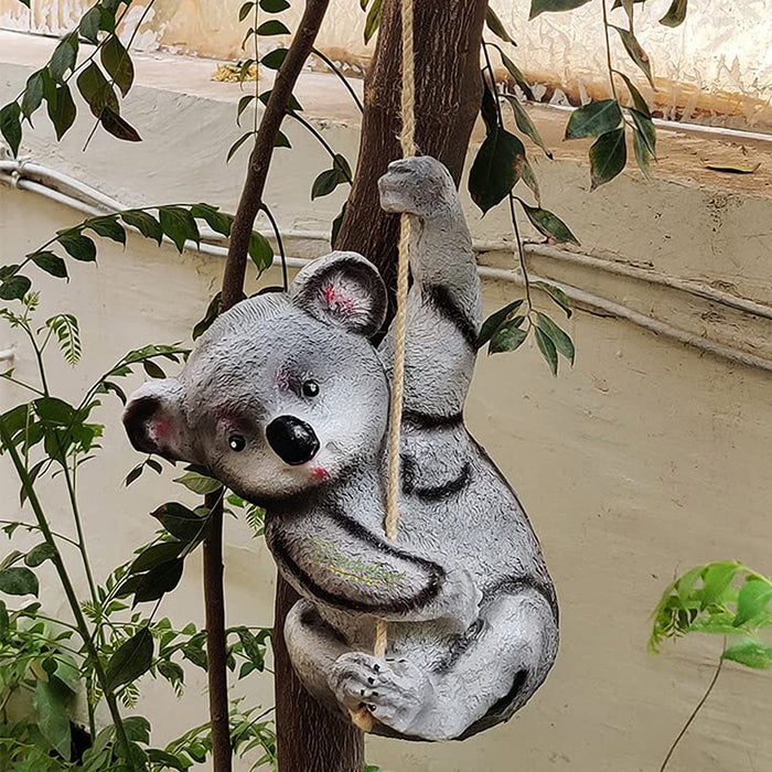 Koala on Rope Statue for Garden Decoration
