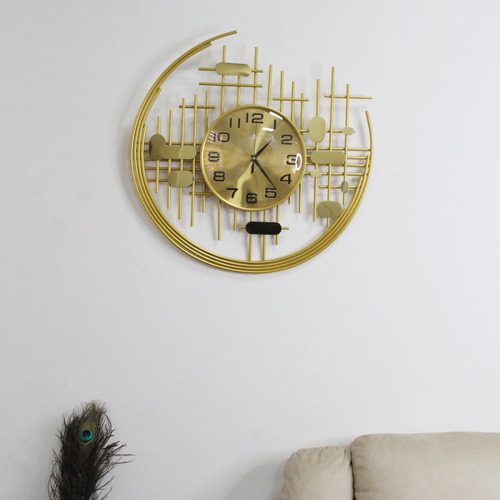 Luxury Moon wall Clock, watch, wall art for office decor, home decoration
