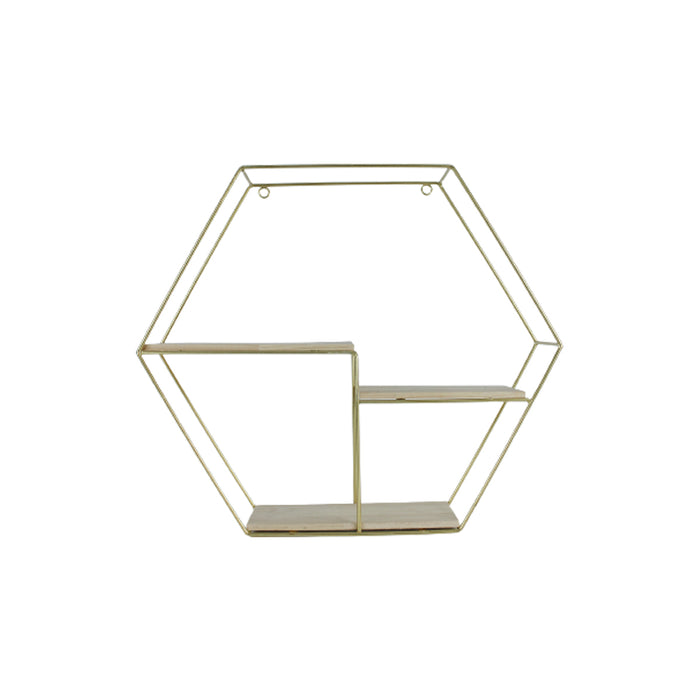 Octagon shape three level Wall shelf