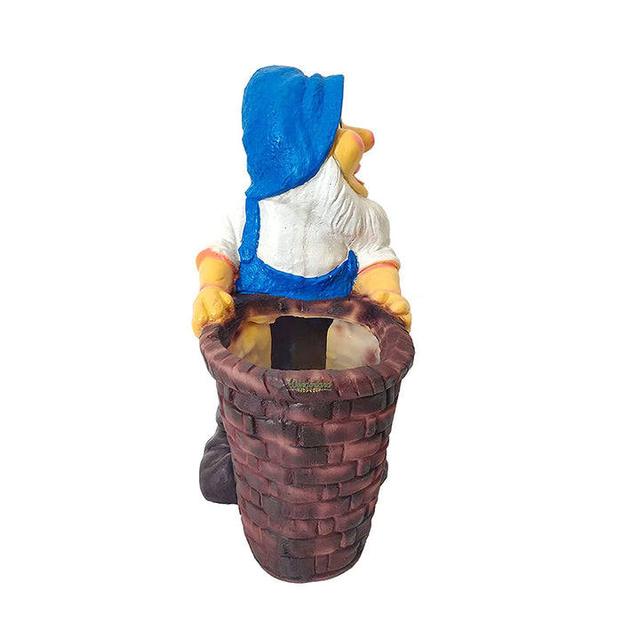 Gnome with Pot Planter for Balcony & Garden Decoration