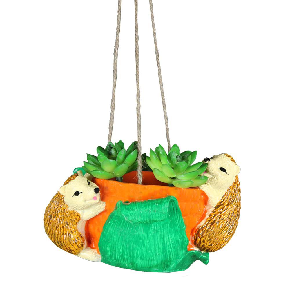 Hedgehog Shape Succulent Pot for Home and Garden Decoration