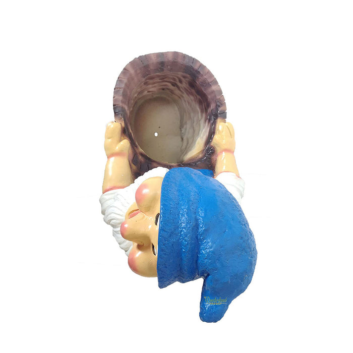 Gnome with Pot Planter for Balcony & Garden Decoration