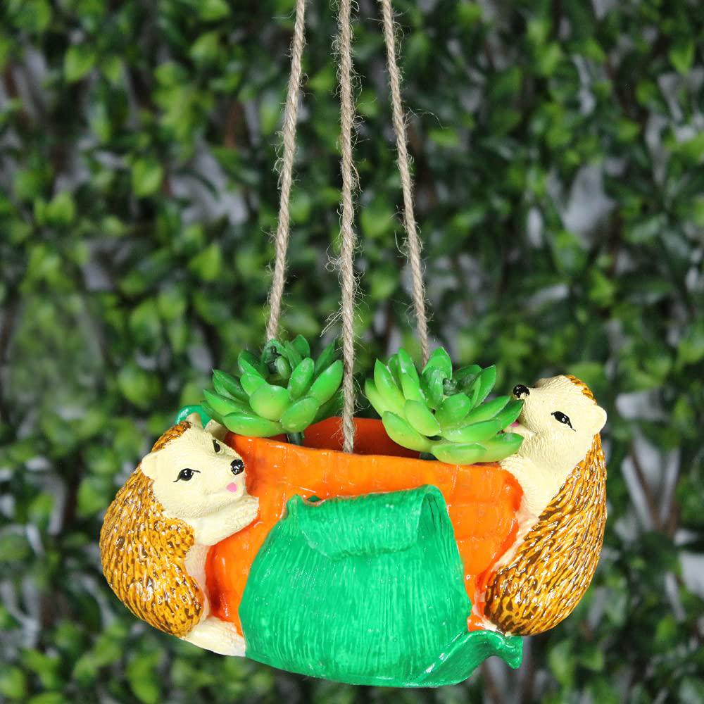 Hedgehog Shape Succulent Pot for Home and Garden Decoration