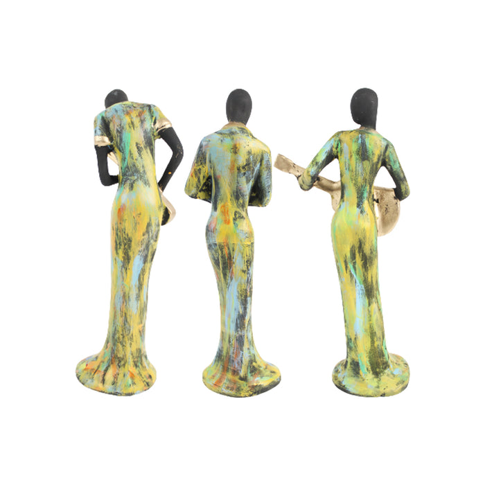 Polyresin Set of 4 Musicians ( home décor statue)