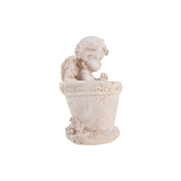 Praying Angel/Cherub With Pot Planter for Home and Garden Decoration