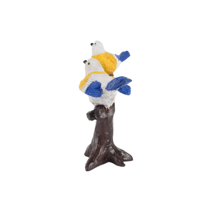 Two Bird Statue for Home and Garden Decoration (Yellow)