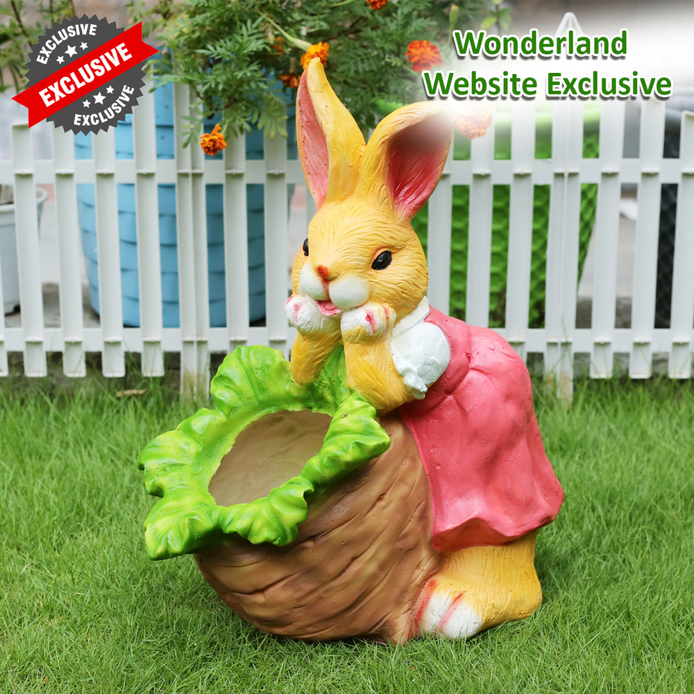 Cute Bunny Planter for Garden and Balcony Decoration