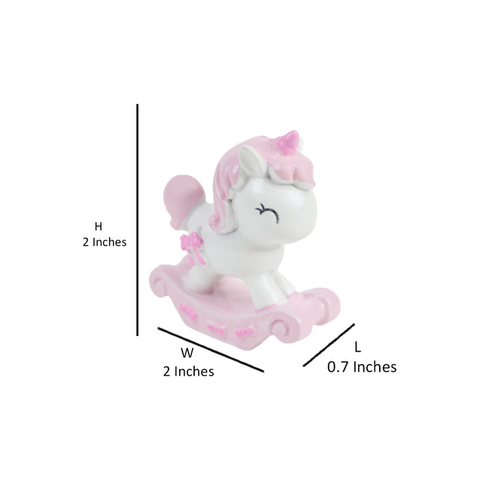 Unicorn baby Rocker (Set of 2 )( Miniature toys , cake toppers , small figuine, unicorn figurine)