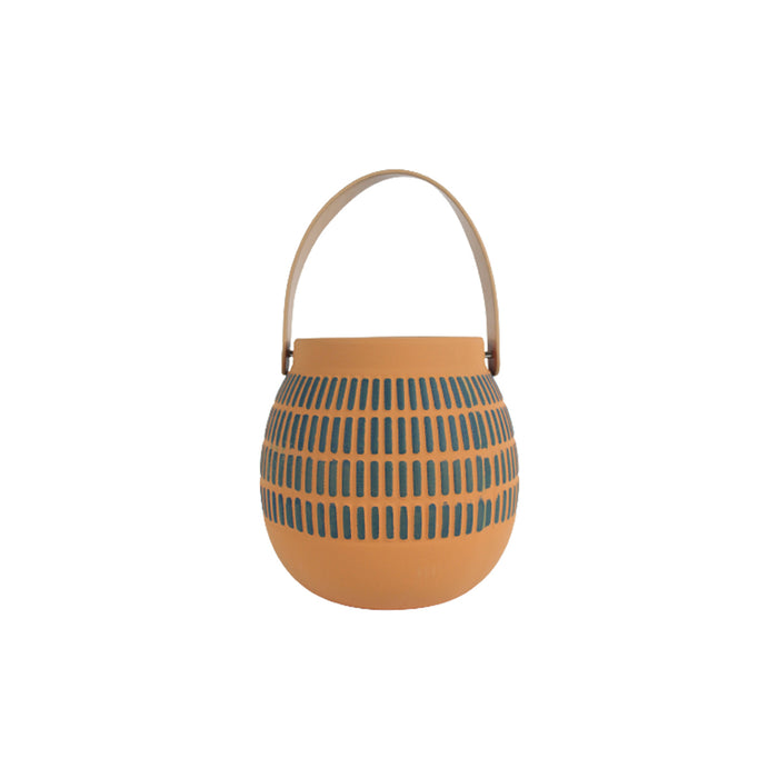 Ceramic Bucket Pot-Orange