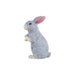 resin grey bunny rabbit statue