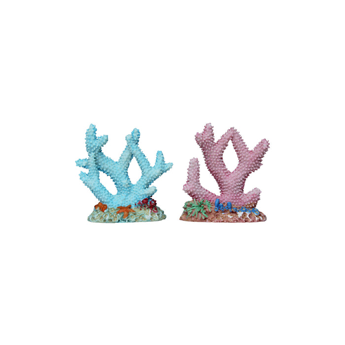 Miniature toys Set of 2 Coral (Miniature Fairy Garden Accessoriesfor DIY tray garden Plant Décor)