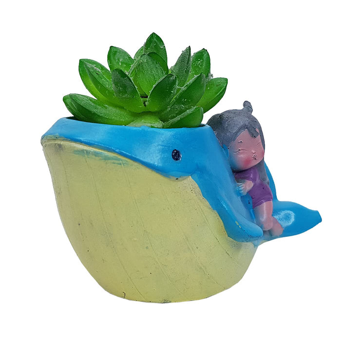 Whale Succulent Pot for Home Decoration
