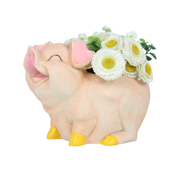 Smiling Pig Pot Planter for Home and Garden Decoration