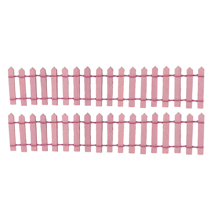 Miniature Toys : (Set of 2) Fence for Fairy Garden Accessories - Wonderland Garden Arts and Craft