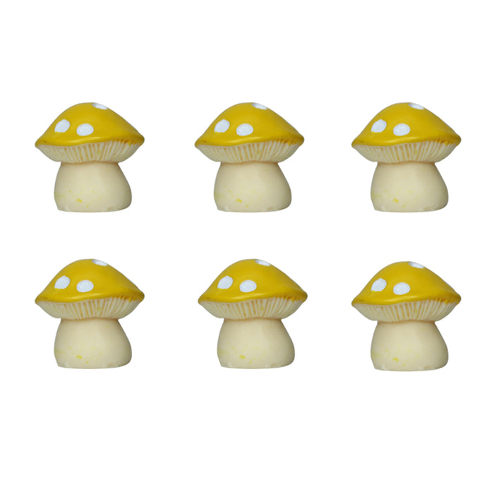 Miniature Toys : (Set of 6) Mushroom for Fairy Garden Accessories