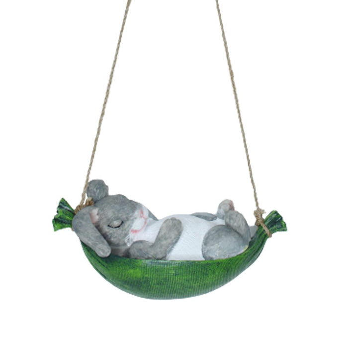 Hanging Swing Cute Rabbit Statue for Garden Decoration