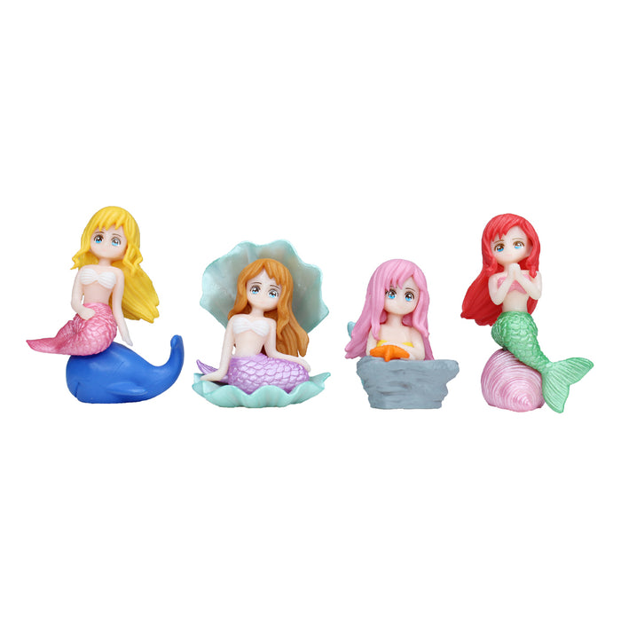 Miniature Toys : (Set of 4) Mermaid