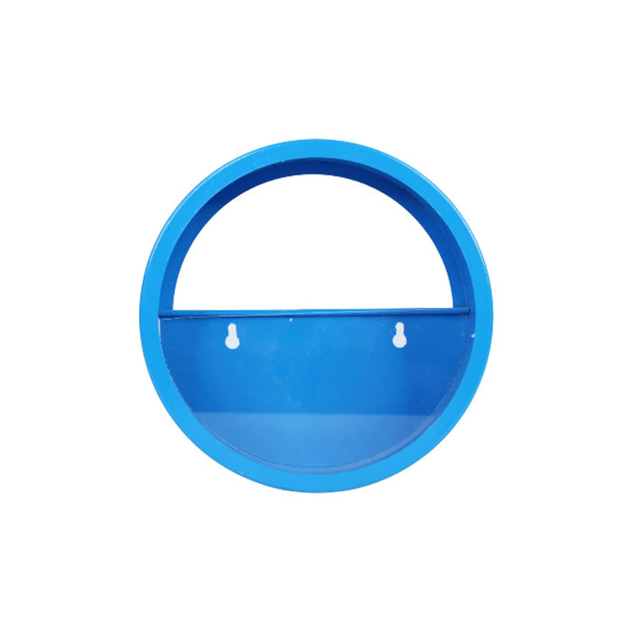 Medium Blue Ring Wall Ring Planter with Glass Front