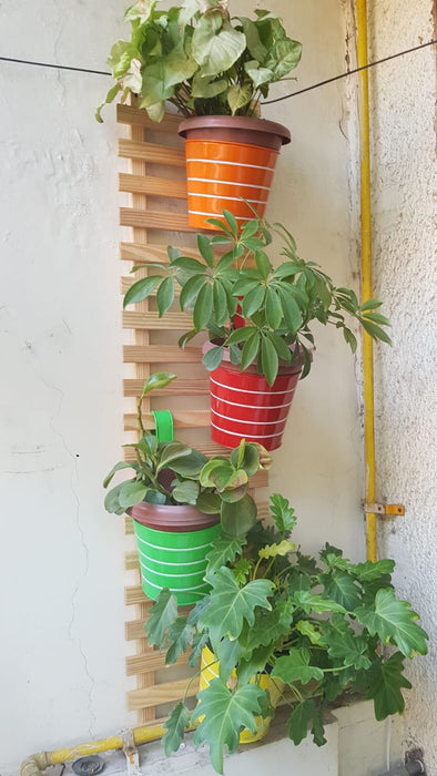 Wooden Hanging feet Wall Frame/Planter Stand for Home Garden