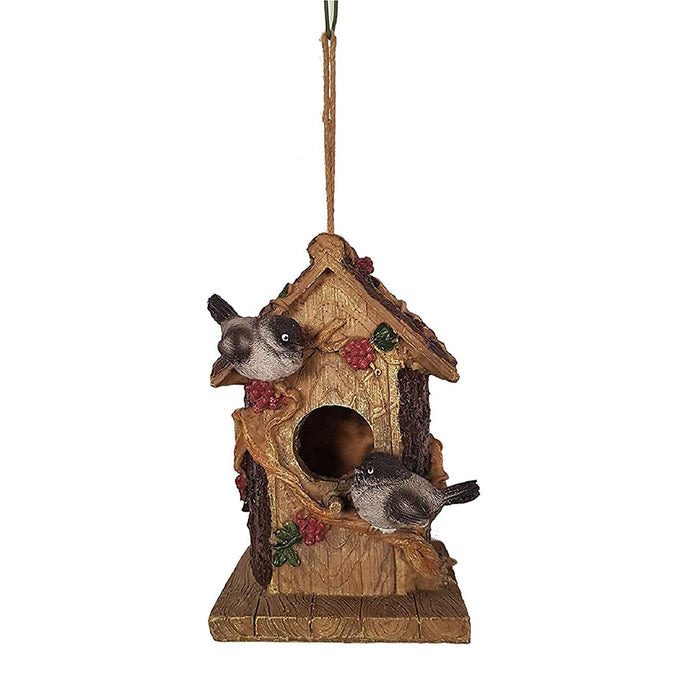 Bird House with Birds for Balcony and Garden Decoration