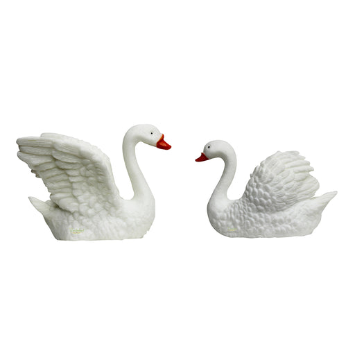 Miniature Toys : Swans for Fairy Garden Accessories - Wonderland Garden Arts and Craft