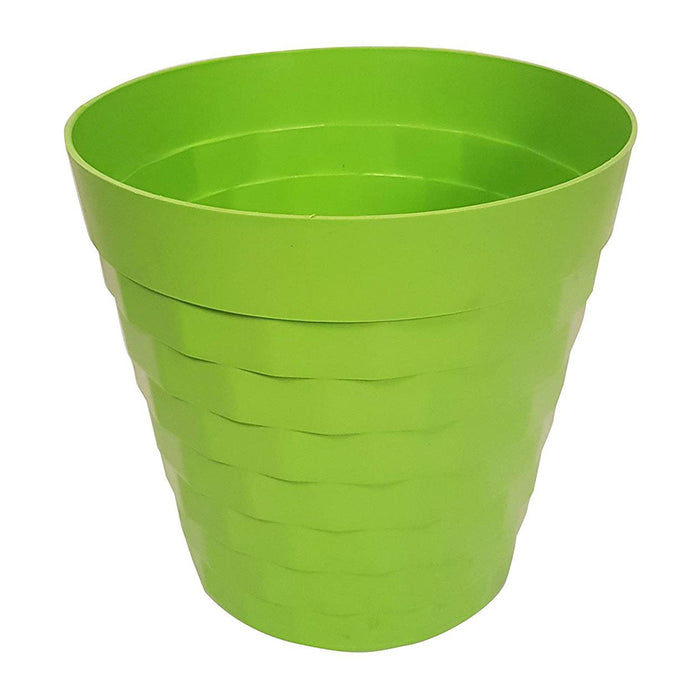 (Set of 6) 12 inches Brix Pots Outdoor Pots  (Set of 6) (Green)