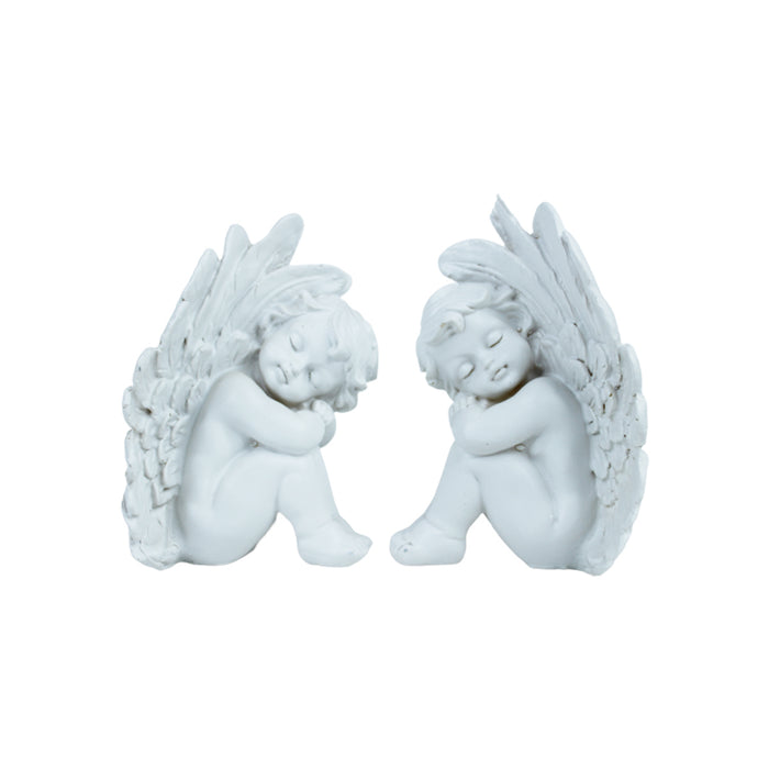 (Set of 2) Angels Statue with Big Wings