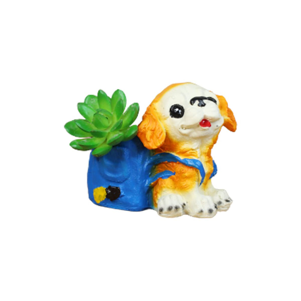 Dog with Bag Succulent Pot for Home and Balcony Decoration