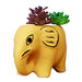 Ceramic Big Elephant for Plant for Home and Decoration (Mustard) - Wonderland Garden Arts and Craft