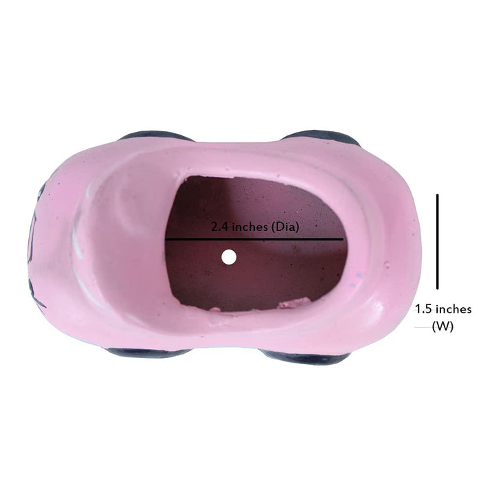 Small Car Succulent Pot for Home Decoration (Pink)