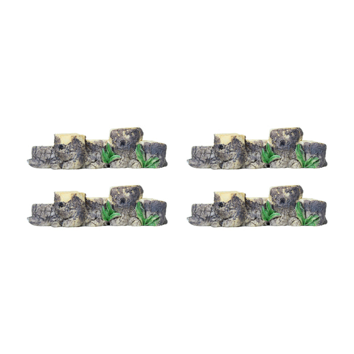 Miniature Toys : (Set of 4) Wood Bark for Fairy Garden Accessories