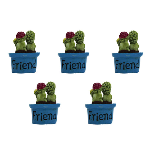 Miniature Toys : (Set of 5) Cactus Pot - Wonderland Garden Arts and Craft