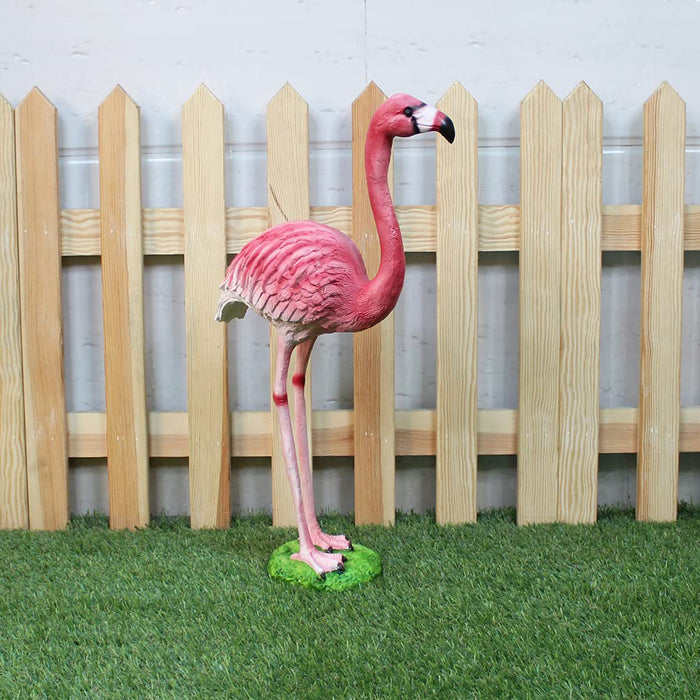 17 inches Height Small Flamingo Statue for Home & Garden