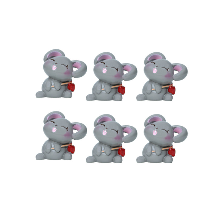 Miniature Toys : (Set of 6) Mouse for Fairy Garden Accessories