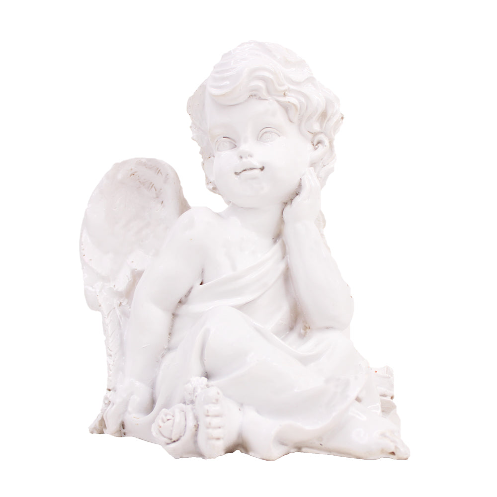 Buy Pure White Angel Showpiece for Home and Garden Decor Online ...