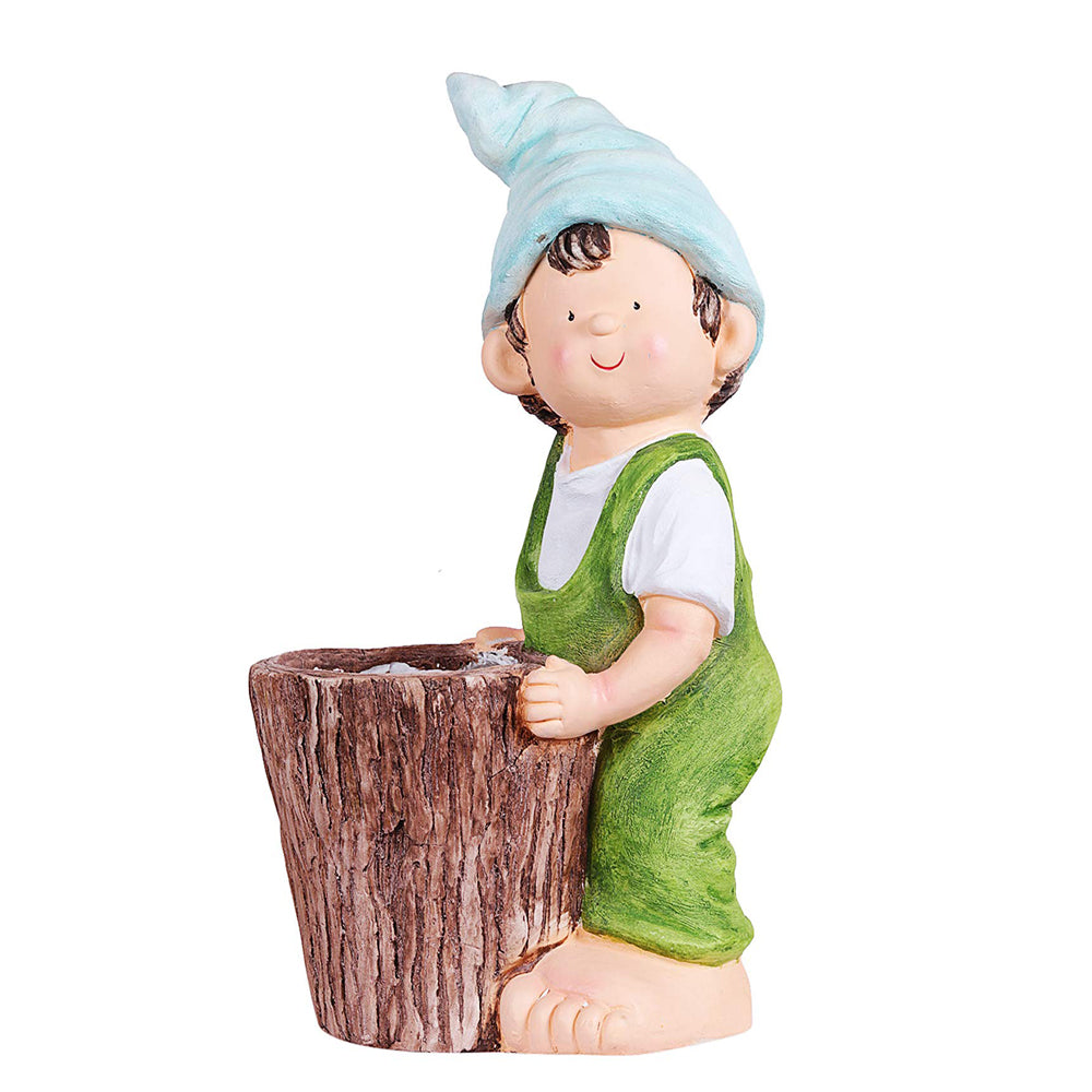 Tall Boy with Pot Planter for Garden Decoration