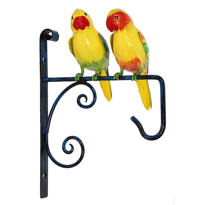 Two Parrots Wall Plant Hanger for Home Decoration