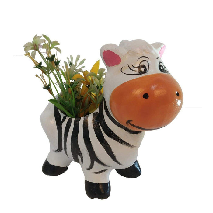 Zebra Planter for Home and Garden Decoration