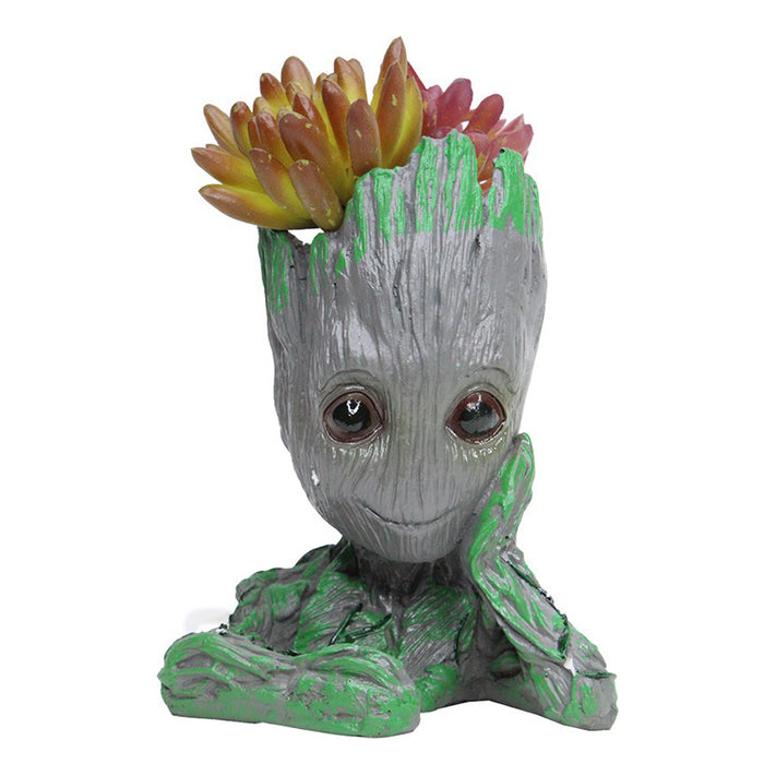 Groot Succulent Pot for Home Decoration (Grey) - Wonderland Garden Arts and Craft