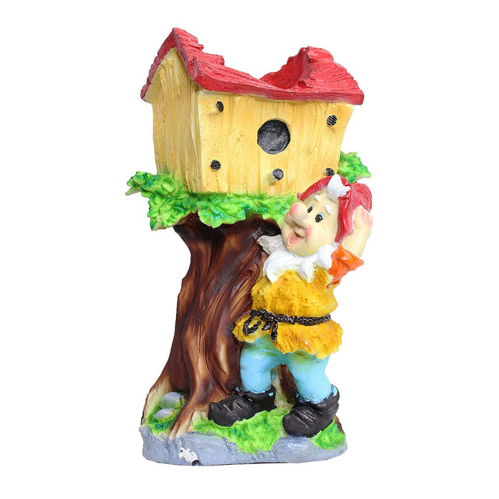 Gnome with Tree House Pot Planter for Balcony and Garden Decoration