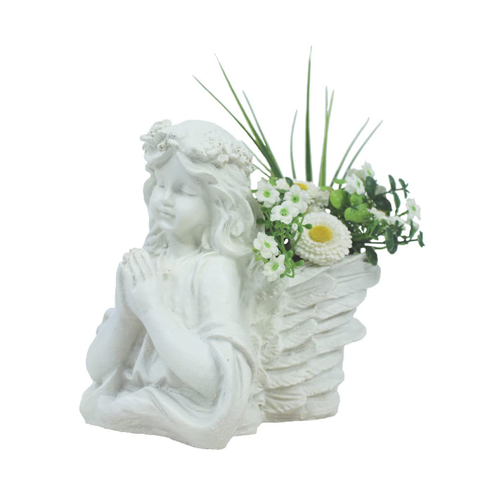 Praying Angel with Pot Planter for Home and Garden Decoration