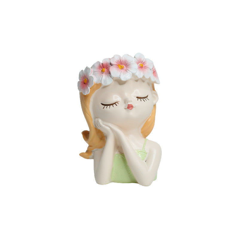 Wonderland Style 2 resin beautiful girl style planter for real small plants