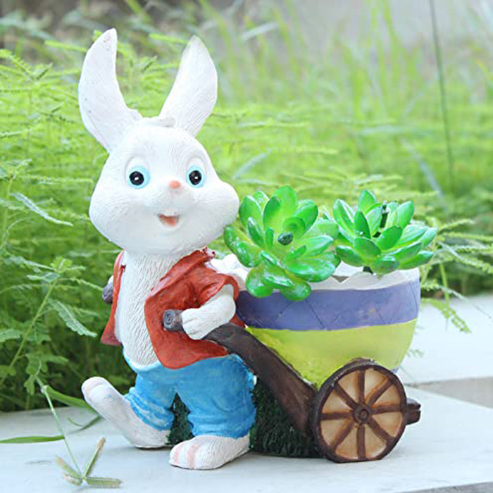 Pulling Cart Pot Planter for Garden and Balcony Decoration