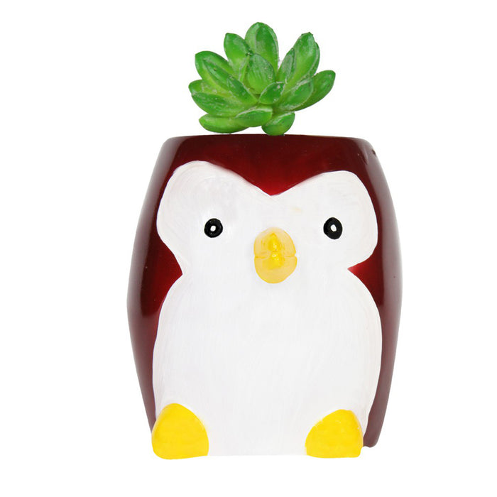 Penguin Succulent Pot for Home and Balcony Decoration