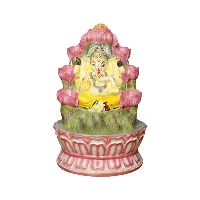 Ganesh with lotus Fountain for Decoration