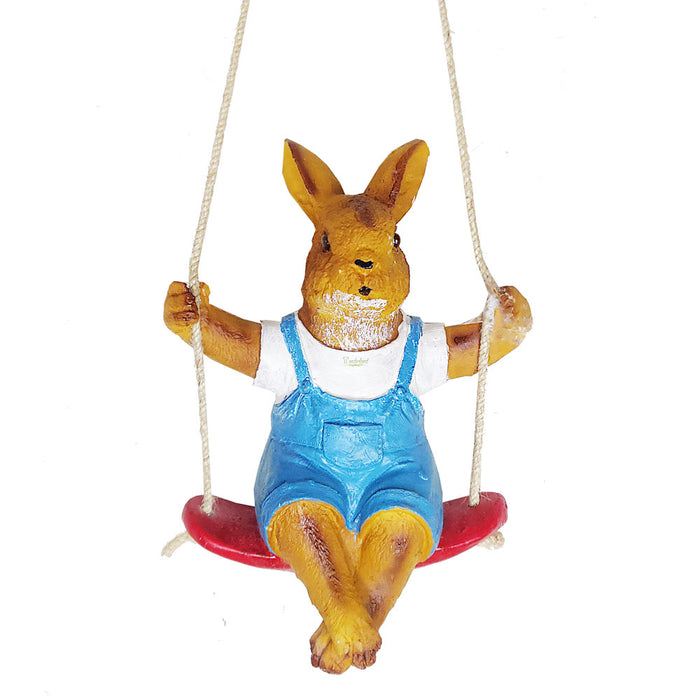 Buy Rabbit on Swing Outdoor Garden, Balcony & Home Decor Online ...
