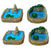 Miniature Toys : (Se of 4) Small Ponds for Fairy Garden Accessories - Wonderland Garden Arts and Craft