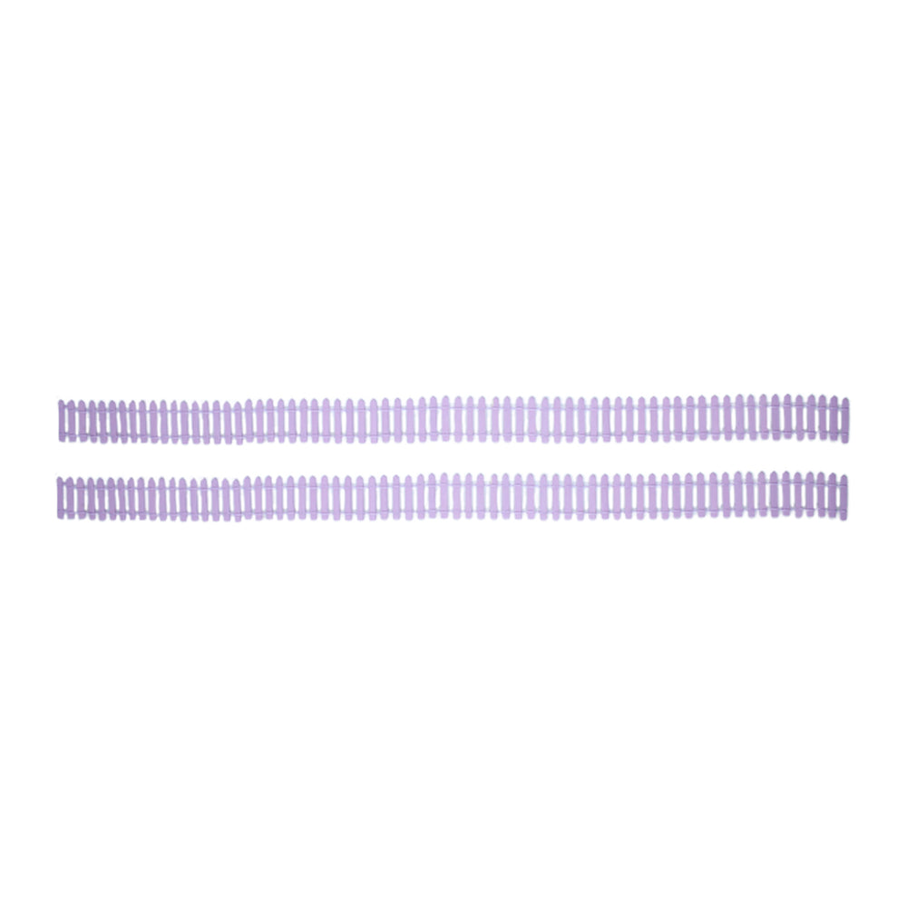 Wonderland Set of 2  Miniature Toys Long Fence (Purple)